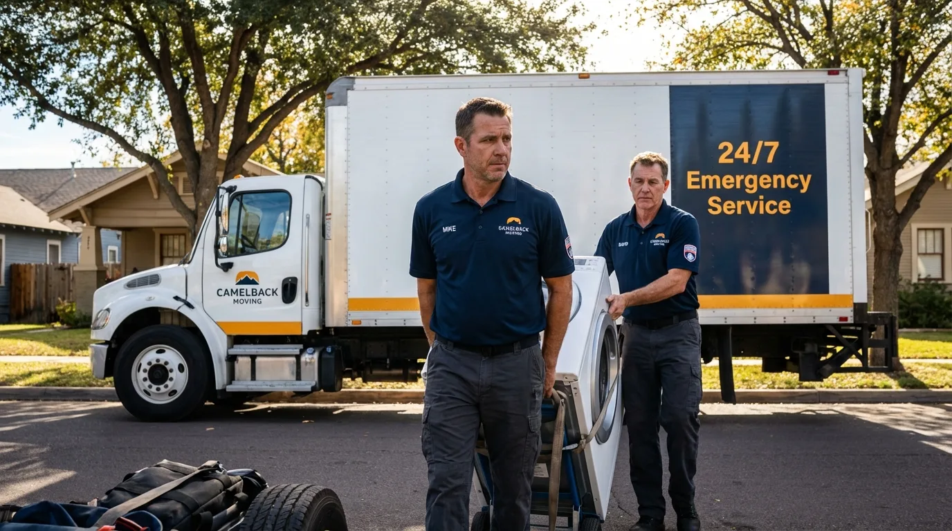 CamelBack Moving crew loading furniture in Englewood, NJ